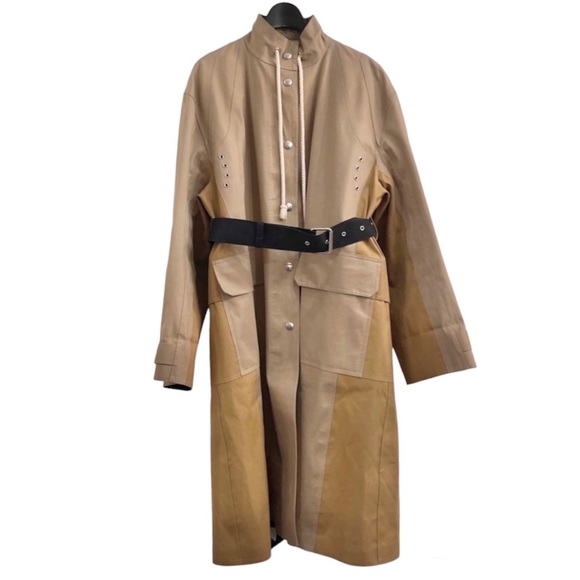 CÉLINE MACKINTOSH WATERPROOF COTTON BELTED TRENCH COAT SIZE 34 BY PHOEBE PHILO - Picture 5 of 16